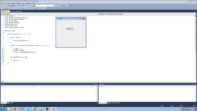 C# Beginners Tutorial - 153 - Ref and Out Keywords смотреть онлайн