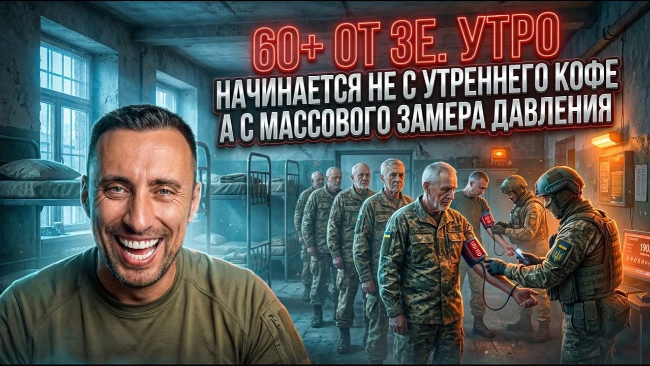 60+ ОТ ЗЕ.УТРО ВОИНСКОЙ ЧАСТИ НАЧИНАЕТСЯ НЕ С УТРЕННЕГО КОФЕ А С МАССОВОГО ЗАМЕРА ДАВЛЕНИЯ смотреть онлайн