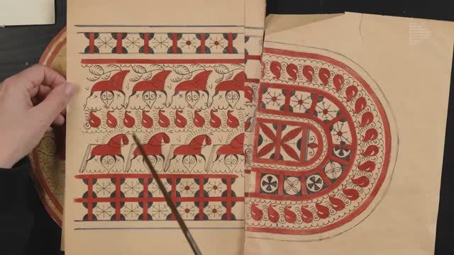 Мезенская роспись: погружаемся в историю народного промысла. Что понадобится для рисования на курсе? смотреть онлайн