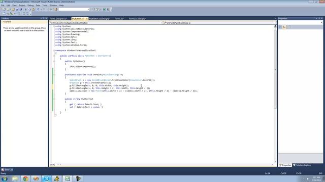 C# Beginners Tutorial - 135 - Making Controls pt 3 смотреть онлайн