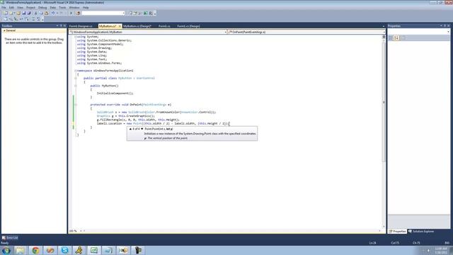 C# Beginners Tutorial - 134 - Making Controls pt 2 смотреть онлайн