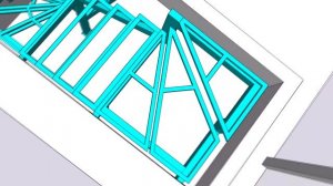 3D модель лестничного каркаса #53