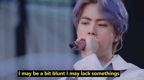 BTS JIN-EPIPHANY live performance _ english lyrics