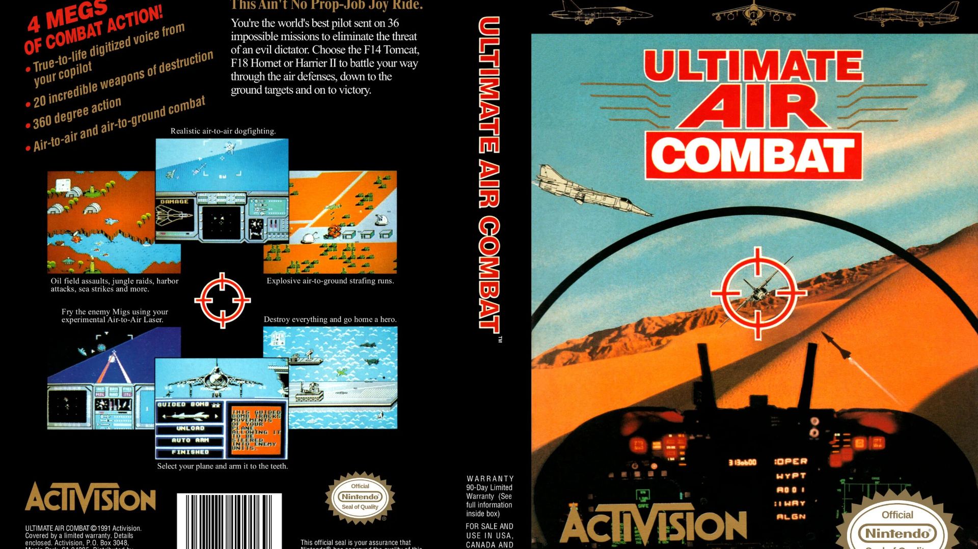 Ultimate Air Combat (NES) смотреть онлайн