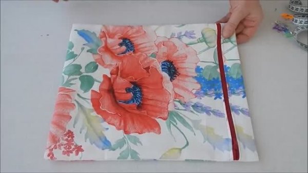 Мастер класс как сшить большую сумку с карманом на молнии.