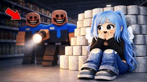 Я ОСТАЛАСЬ НА НОЧЬ В САМОМ СТРАШНОМ СУПЕРМАРКЕТЕ РОБЛОКС !