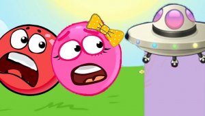 КРАСНЫЙ ШАР Красныш спасает любимую от пришельцев