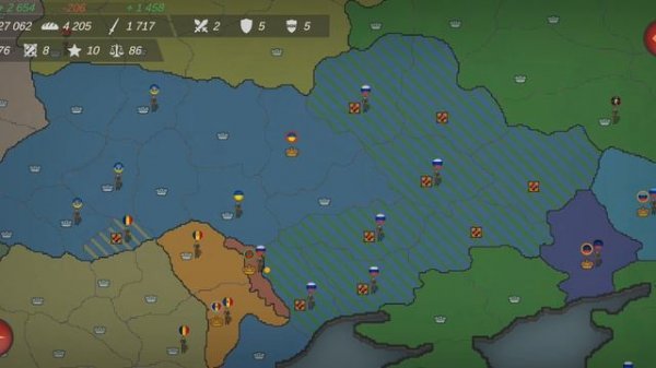 Our Emperor. Формирование страны Союзное государство за Россию на максимальной сложности. Карта 2023