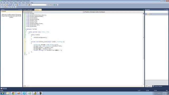 C# Beginners Tutorial - 75 - Project 1 Email Sender, pt 2 смотреть онлайн