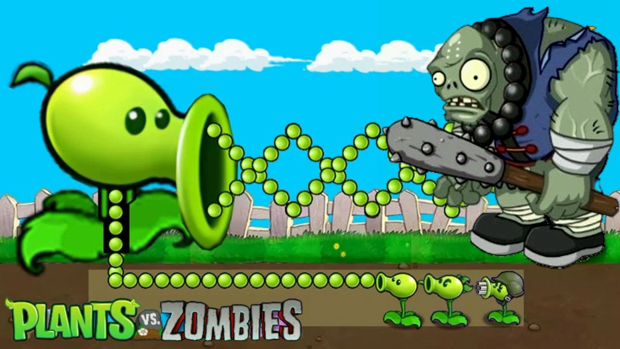 Зомби против растений! Plants vs Zombies ПвЗ PvZ Растения против Зомби смотреть онлайн