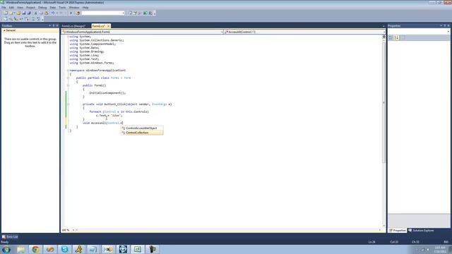 C# Beginners Tutorial - 103 - Accessing All Controls pt 1 смотреть онлайн
