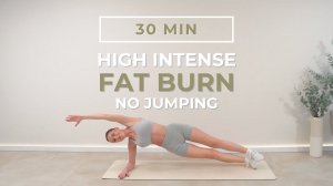 30-минутная интенсивная домашняя тренировка на все тело | Без повторений и прыжков | Тренировка дома