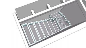 модель лестничного каркаса #8