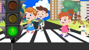 Зен и Ден 3 серия - Правила пешеходного перехода для детей - Правила дорожного движения для детей