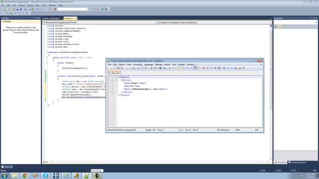 C# Beginners Tutorial - 113 - Write Nodes to Existing XML File смотреть онлайн