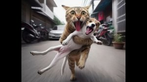 Видео приколы Забавные видео с кошками и собаками. Постарайтесь не смеяться 😂 #4