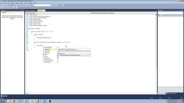 C# Beginners Tutorial - 77 - DateTime Struct смотреть онлайн