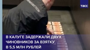 В Калуге задержали двух чиновников за взятку в 5,5 млн рублей