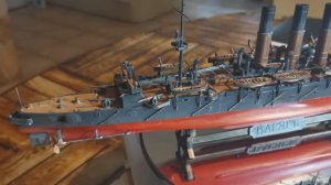 Готовая модель "Крейсер Варяг", масштаб 1:350.