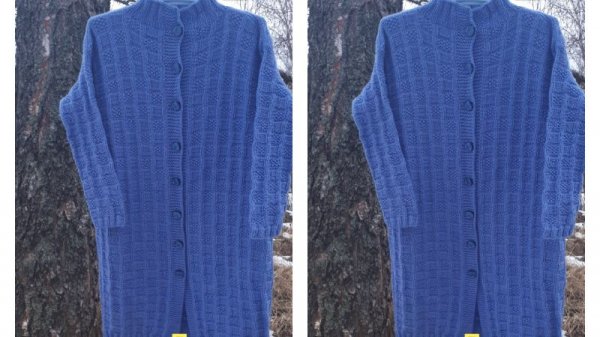 Архив. Экспресс мастер класс. Кардиган 64-66 размера