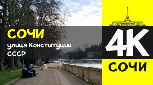 СОЧИ 4К / СОЧИ - улица Конституции СССР / 7 февраля 2026 / #путешествие #отдых #море
