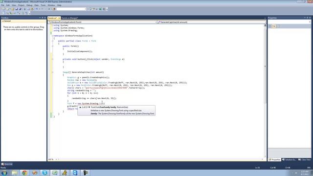 C# Beginners Tutorial - 180 - Project 5 Captcha Generator, Drawing Random String смотреть онлайн
