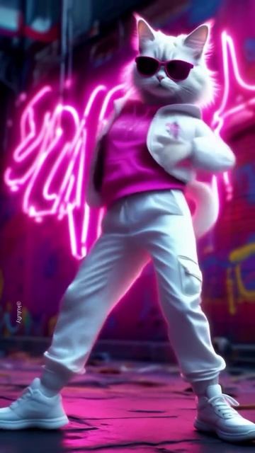 Кошка танцует