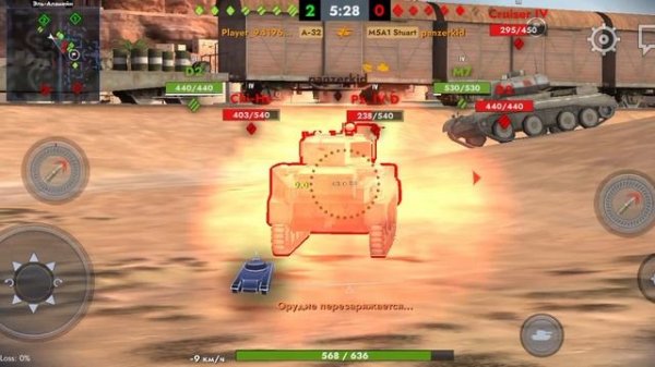 Tanks Blitz A-32 в бою!