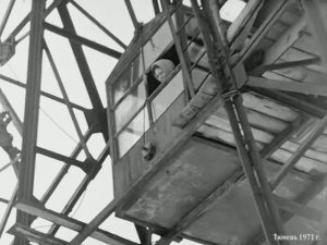 1971 год. Тюмень. Речпорт. Строительство причала