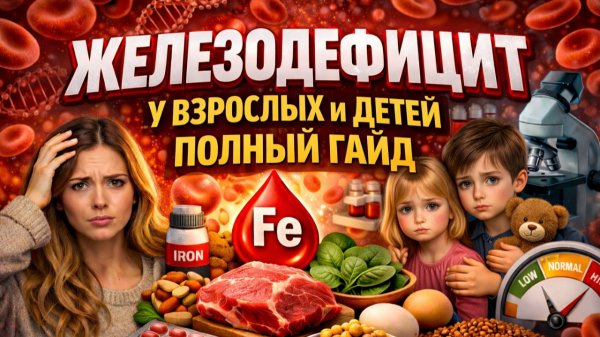 Железодефицит у взрослых и детей