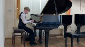 Двухголосная инвенция, И. С. Бах, F-dur, Андрей Курносов, 4 кл., 11 лет. ДМШ 6, г. Новосибирск