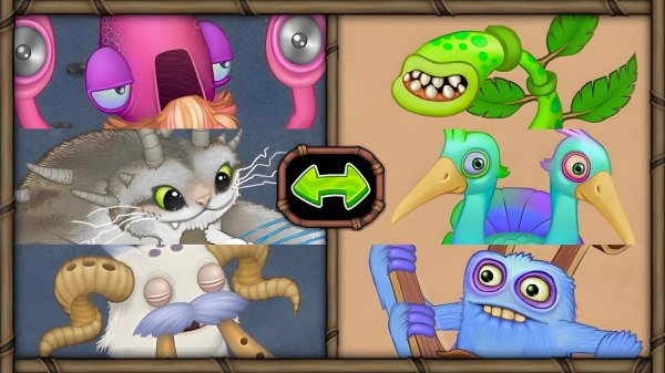 Остров Мифов, но Все Песни Монстров Сделаны в Мсм Композиторе (My Singing Monsters)