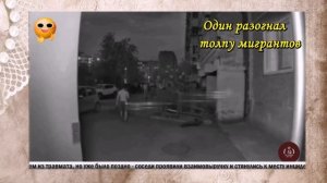Один разогнал толпу мигрантов_ мужику надоели крики и ругань мигрантов во дворе