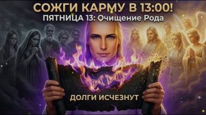 ПЯТНИЦА ОЧИЩЕНИЯ: Сжигаем карму рода. Ритуал освобождения от долгов предков.