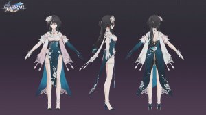 Honkai Star Rail 4.0 Жуань Мэй со скином: рендер модельки