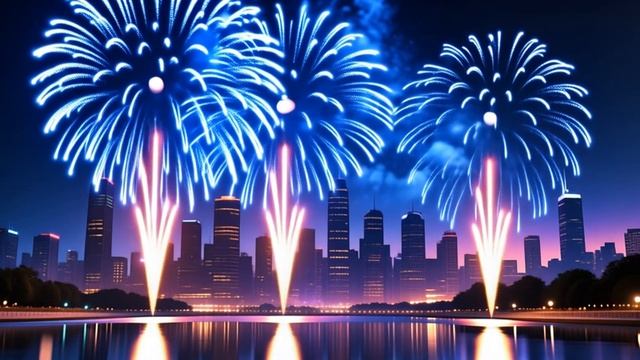 🏙️ Город зажигает небо! Фейерверки над мегаполисом — праздник в каждом луче! 🎇