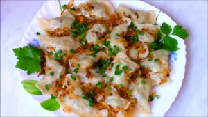 Очень вкусные вареники с картошкой, постный рецепт.