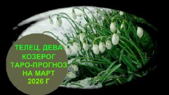 ТЕЛЕЦ, ДЕВА, КОЗЕРОГ ТАРО-ПРОГНОЗ НА МАРТ 2026 Г