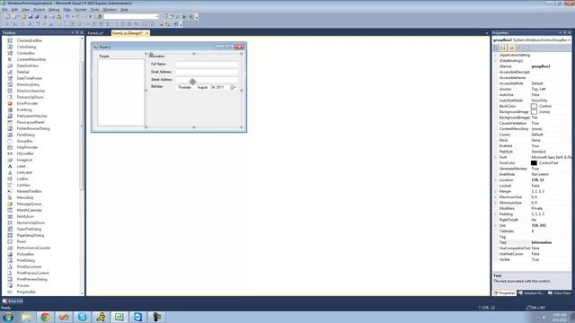 C# Beginners Tutorial - 169 - Project 4 Address Book, Making UI смотреть онлайн