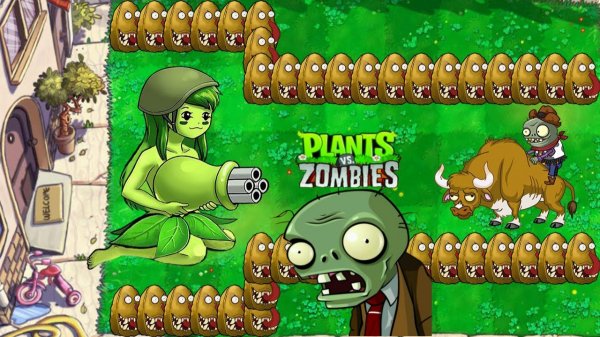 Зомби против растений! Plants vs Zombies ПвЗ PvZ Растения против Зомби