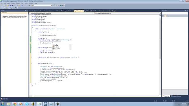 C# Beginners Tutorial - 137 - Making Controls pt 5 смотреть онлайн
