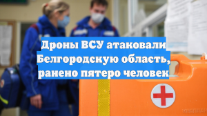 Дроны ВСУ атаковали Белгородскую область, ранено пятеро человек