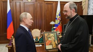 Владимир Путин Встреча с руководителем фонда «Круг добра» протоиереем Александром Ткаченко, 13.02.26