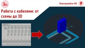 Работа с кабелями в Model Studio CS Электрика: от схемы до 3D