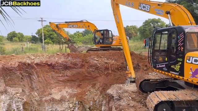 Экскаватор JCB 245 LR Наконец-то завершил работы по рытью нового колодца размером 40 футов 25x30 см смотреть онлайн