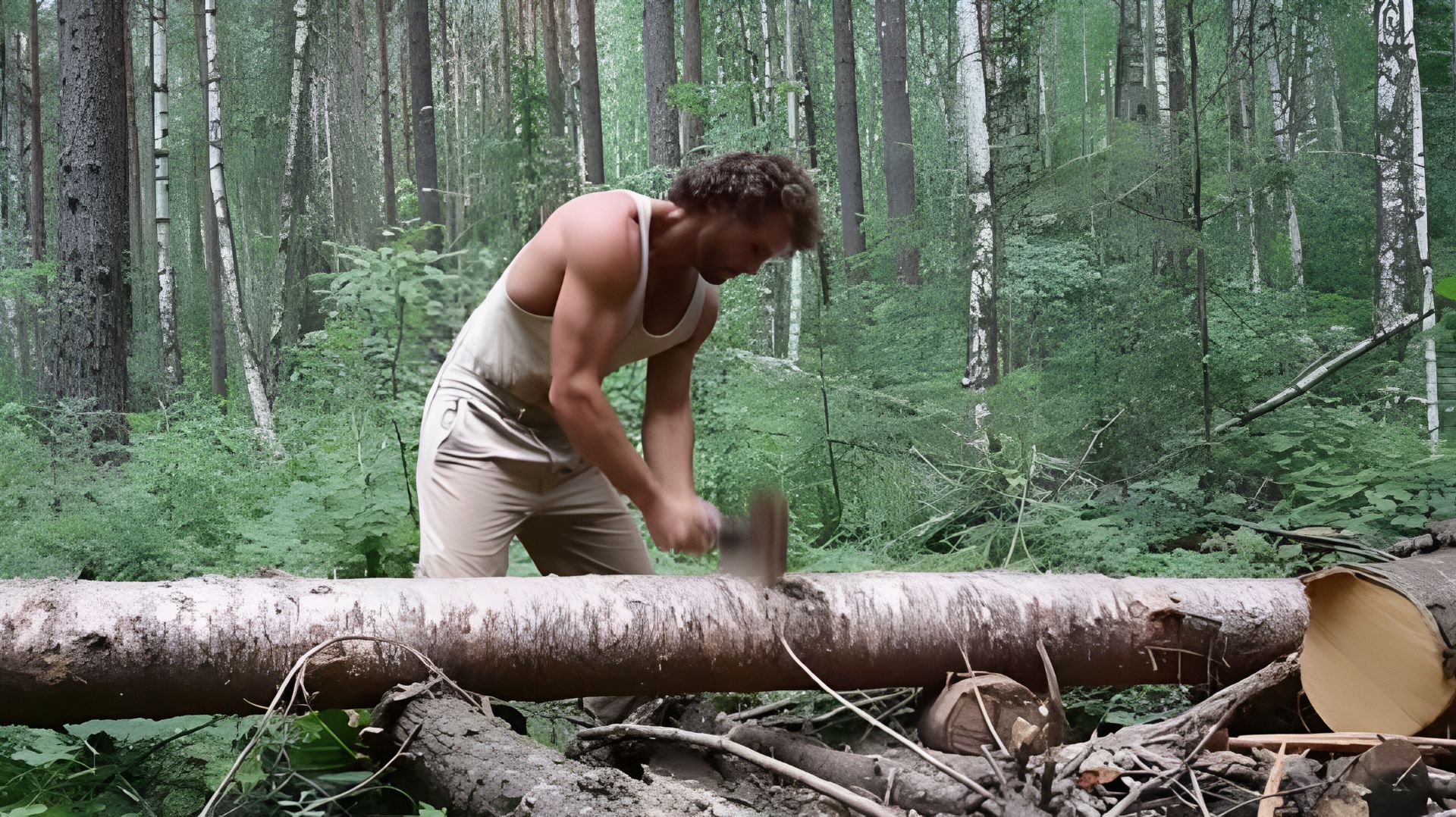 Строю сруб в лесу своими руками. От замысла до жизни. Бушкрафт смотреть онлайн