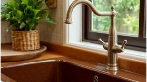 Демонтаж кухонного смесителя.