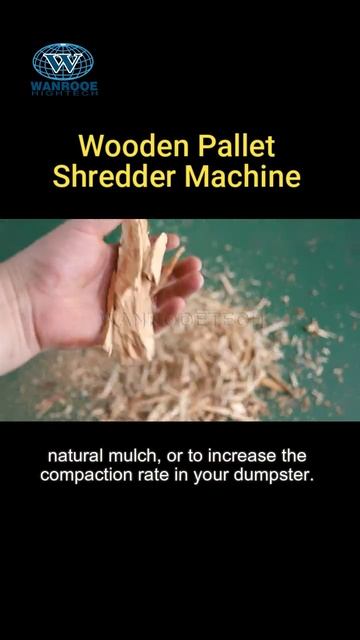 Место-экономичный шредер для измельчения деревянных поддонов смотреть онлайн
