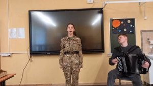 "Священная война", муз. А. Александрова, сл. В. Лебедев-Кумач. Исполняет Шкаренкова Мария Дмитриевна