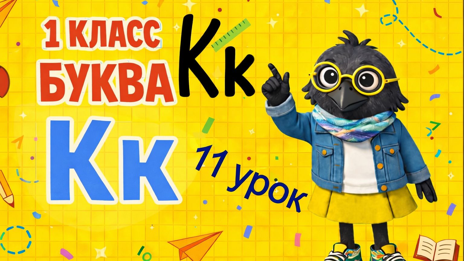 ОБУЧЕНИЕ ГРАМОТЕ- 11 УРОК (1 КЛАСС) " БУКВА Кк"/ БУКВАРНЫЙ ПЕРИОД/ ШКОЛА РОССИИ смотреть онлайн